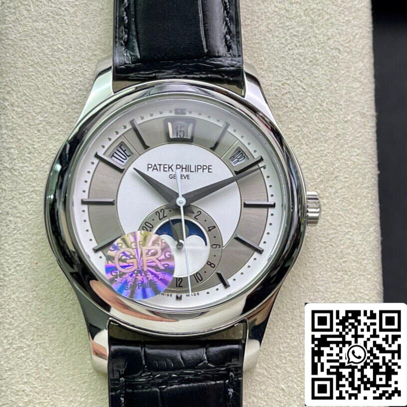 Patek Philippe Complications 5205G-001 1:1 Best Edition GR Factory Esfera gris plateada