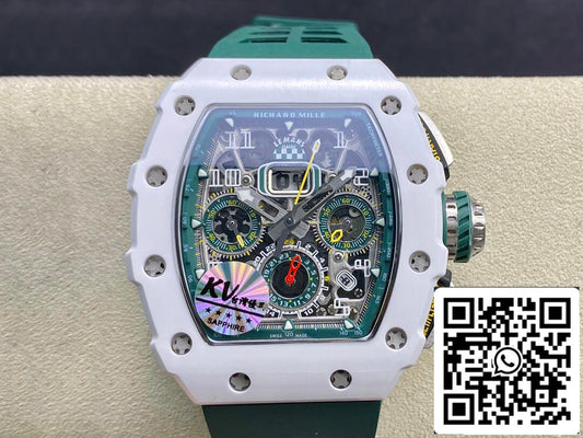 Richard Mille RM011-03 1:1 Best Edition KV Factory Green Strap