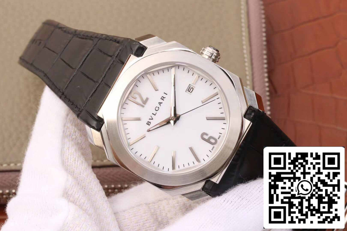 Bvlgari Octo 102779 OC41C6SLD 1:1 Mejor edición esfera blanca