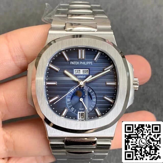 Patek Philippe Nautilus 5726/1A-014 1:1 Mejor edición GR Factory esfera azul