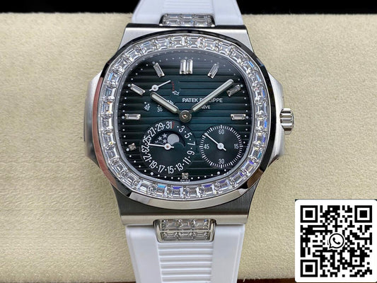 Patek Philippe Nautilus 5712GR 1:1 Mejor edición GR Factory Correa de caucho