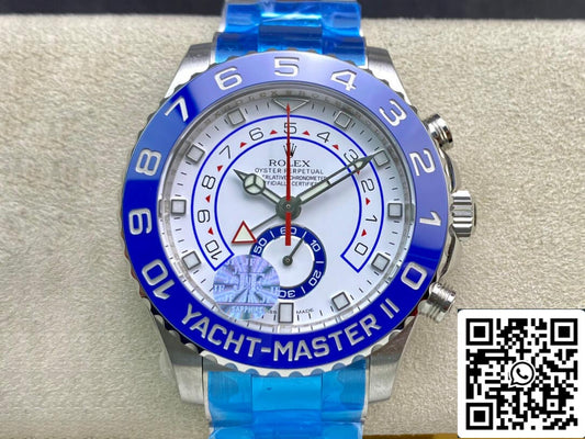 Rolex Yacht-Master M116680-0002 1:1 Mejor edición JF Factory esfera blanca