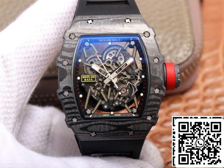 Custodia in fibra di carbonio ZF Factory Richard Mille RM35-02 1: 1 Best Edition