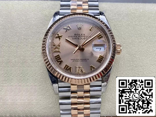 Rolex Datejust M126231-0027 36MM 1:1 Mejor edición VS esfera dorada de fábrica