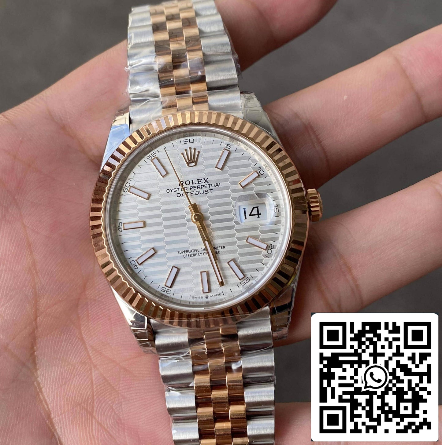 Rolex Datejust M126331-0018 41MM 1:1 Mejor edición VS esfera plateada de fábrica