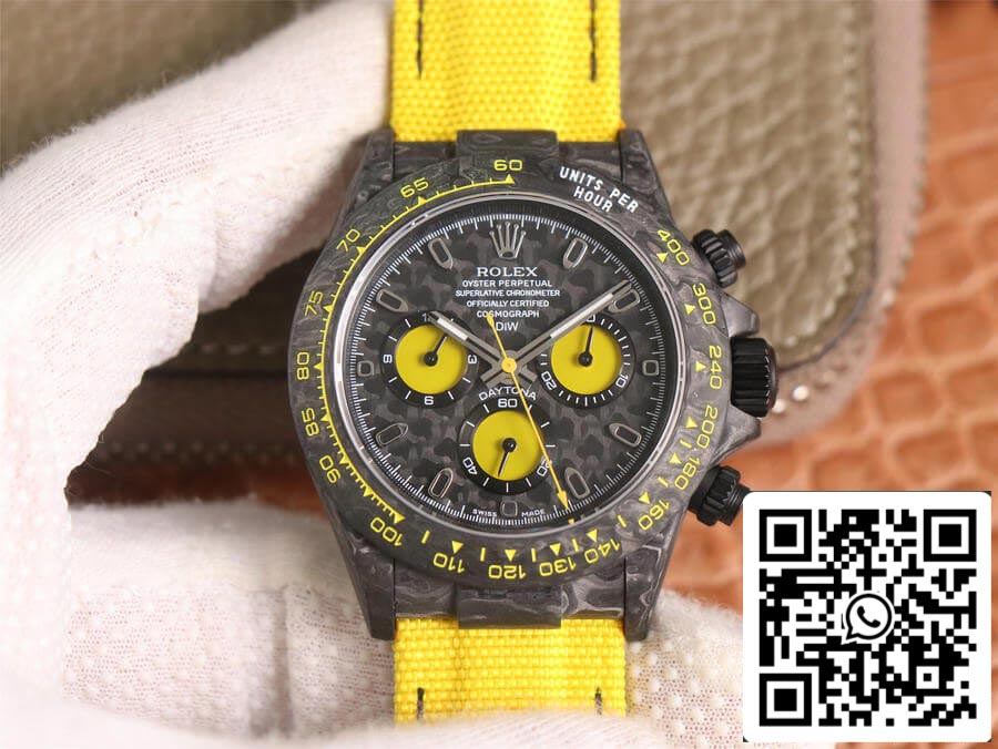 Rolex Daytona Diw Retrofit versione 1:1 Best Edition WWF Factory Quadrante in fibra di carbonio