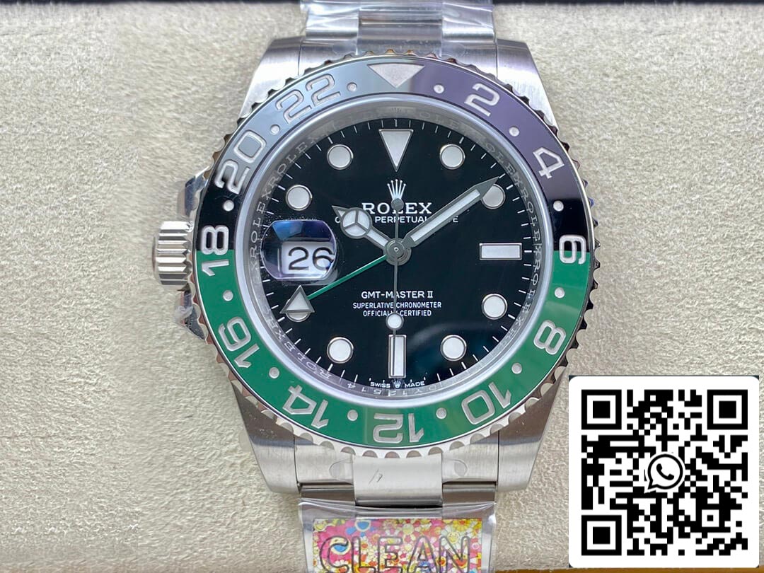 Rolex GMT Master II M126720VTNR-0001 1:1 Mejor edición Clean Factory esfera negra