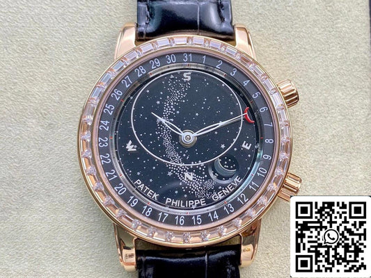 Patek Philippe Grand Complications 6104R-001 1:1 Mejor edición AI Factory Sky Moon esfera negra