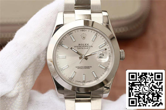 Rolex Datejust M126300-0005 1:1 Mejor edición EW Factory esfera blanca