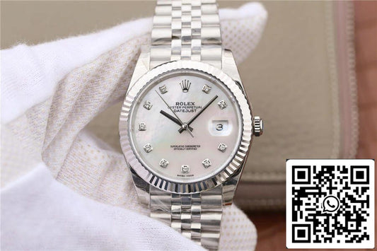 Rolex Datejust M126334-0020 1:1 Best Edition EW Factory Quadrante in madreperla