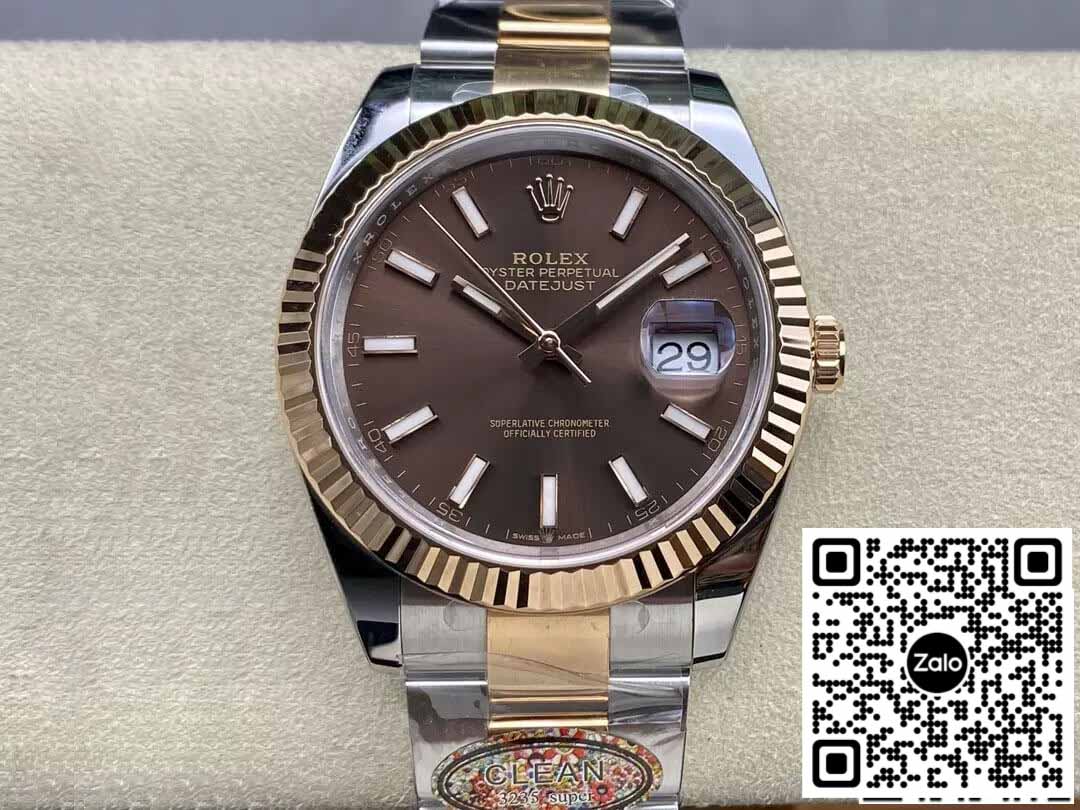 Rolex Datejust 41MM M126331-0001 1:1 Mejor edición Clean Factory esfera chocolate