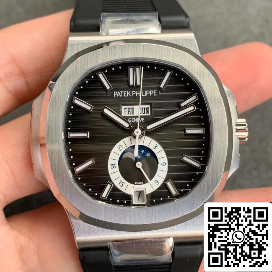 Patek Philippe Nautilus 5726 1:1 Mejor Edición GR Factory V2 Correa de Caucho