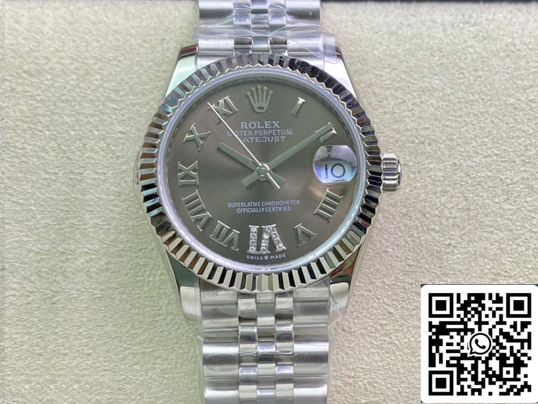 Rolex Datejust M278274-0028 31MM 1:1 Mejor edición EW Factory Esfera gris