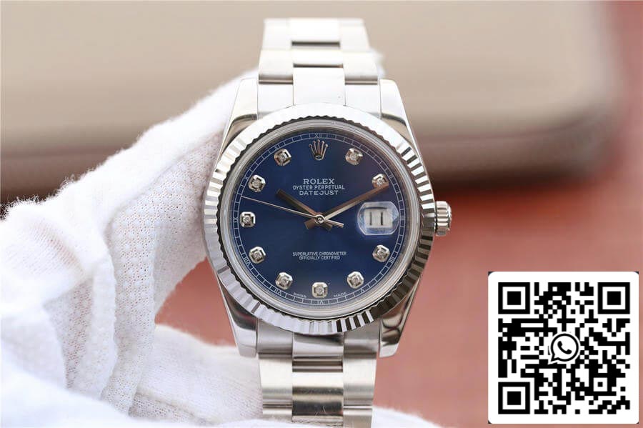 Rolex Datejust M126334-0015 1:1 Best Edition EW Factory Quadrante blu