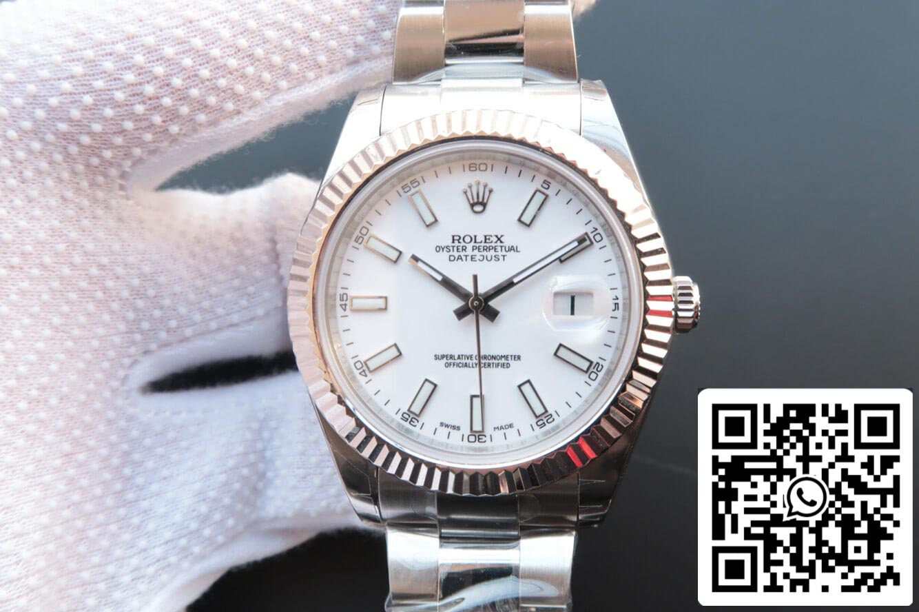 Rolex Datejust M126334-0009 1:1 Best Edition EW Factory White Dial