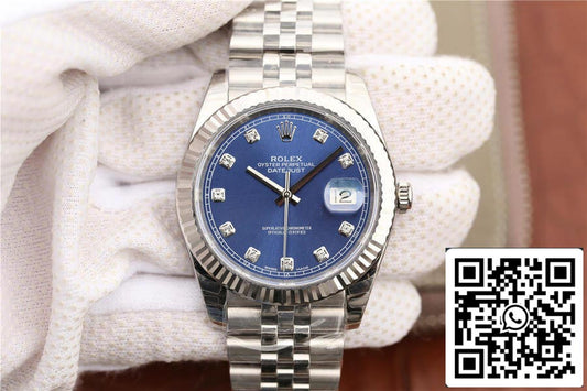 Rolex Datejust M126334-0016 1:1 Mejor Edición EW Factory Diamante Esfera Azul