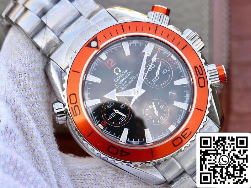 Omega Seamaster Planet Ocean 232.30.46.51.01.002 1:1 Best Edition svizzero ETA7750 quadrante nero con indicatore arancione