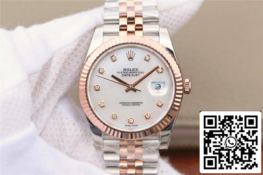 Rolex Datejust M126331-0014 1:1 Best Edition EW Factory quadrante in madreperla in oro rosa