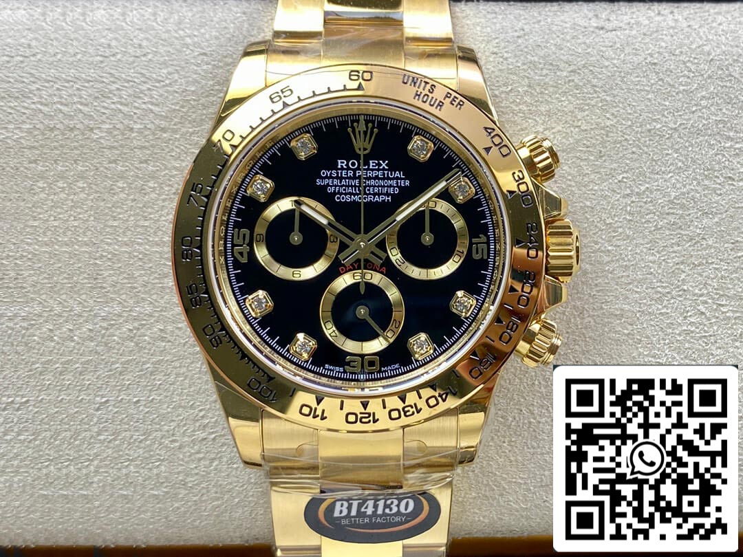 Rolex Daytona M116508-0016 1:1 Mejor edición BT Factory esfera negra