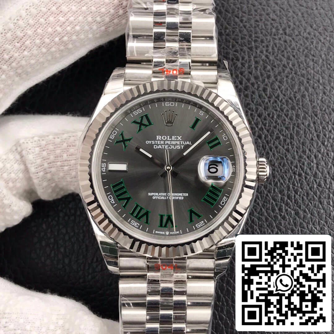 Rolex Datejust M126334-0022 1:1 Best Edition EW Factory Gial grigio scuro