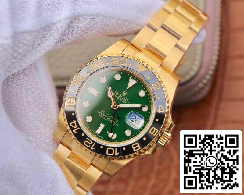 Rolex GMT Master II 116718LN 40mm EW Orologi meccanici di fabbrica 1:1 Migliore edizione svizzera ETA2836 Quadrante verde