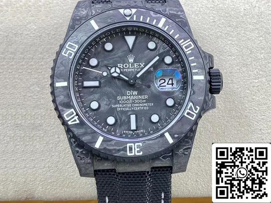 Rolex Submariner 1:1 Mejor Edición VS Factory DIW Esfera de Fibra de Carbono