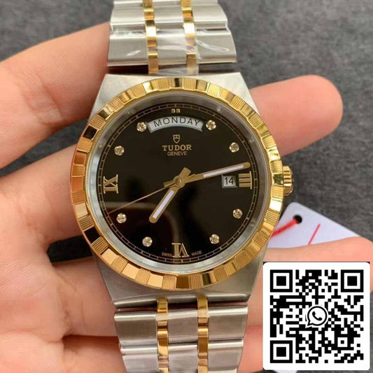 Réplica Tudor Royal M28603-0005 1:1 Mejor Edición V7 Factory Demi Gold