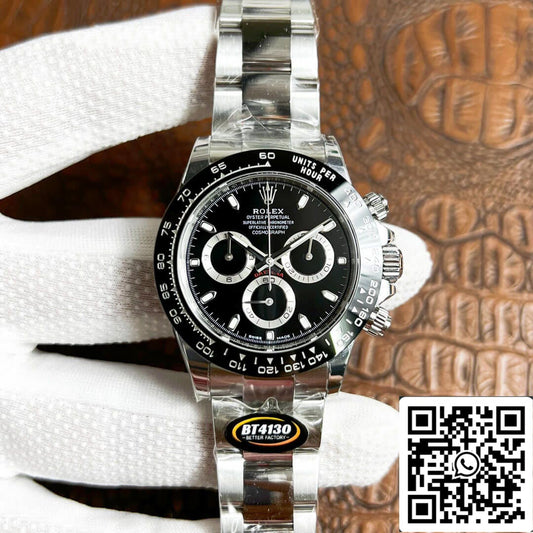 Rolex Daytona M116500LN-0002 1:1 Mejor edición BT Factory esfera negra