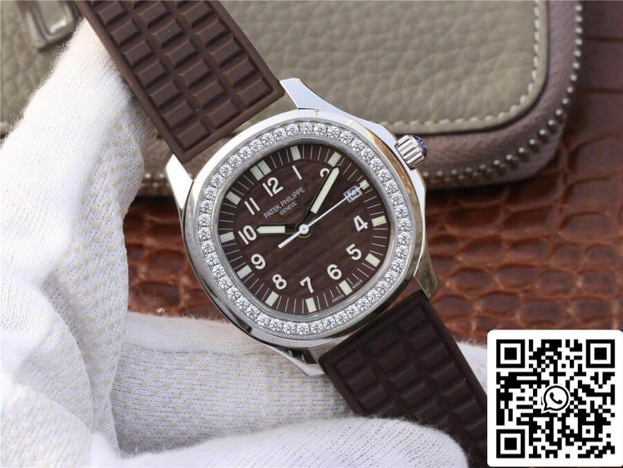 Patek Philippe Aquanaut 5067A-023 1:1 Best Edition PPF Factory quadrante marrone con diamanti