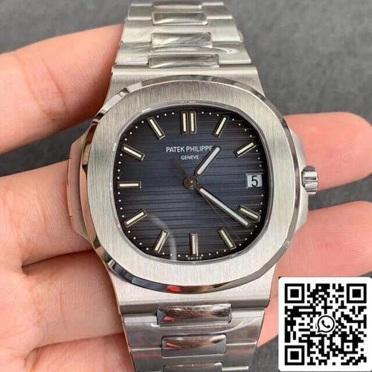 Patek Philippe Nautilus 5711/1A-010 1:1 Mejor Edición PPF Factory V4 Esfera Azul Suizo ETA324