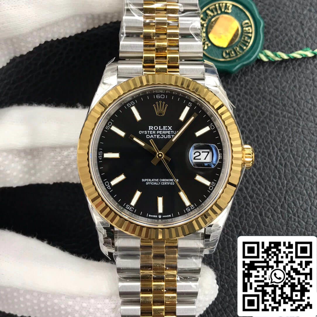 Rolex Datejust M126333-0014 41 mm Correa Jubilee VS Acero inoxidable de fábrica