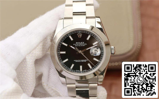 Rolex Datejust M126300-0011 1:1 Mejor edición EW Factory esfera negra