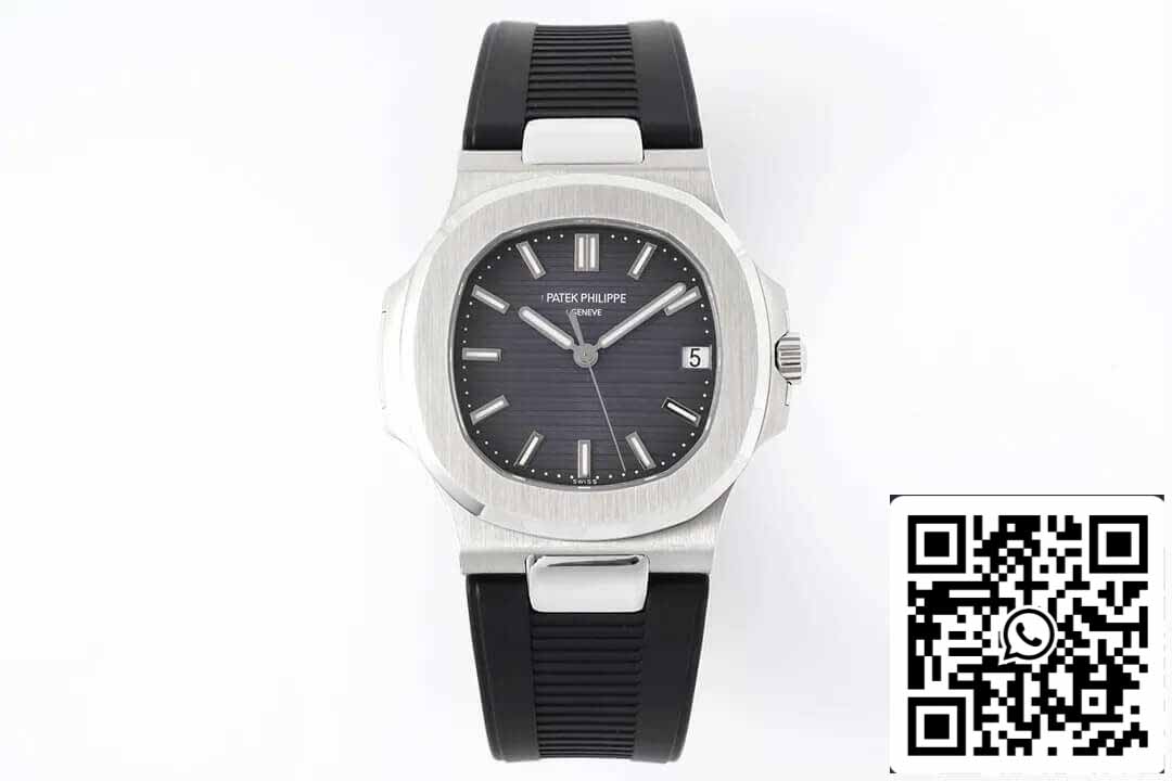 Patek Philippe Nautilus 5711 1:1 Best Edition PPF Factory cinturino in caucciù nero