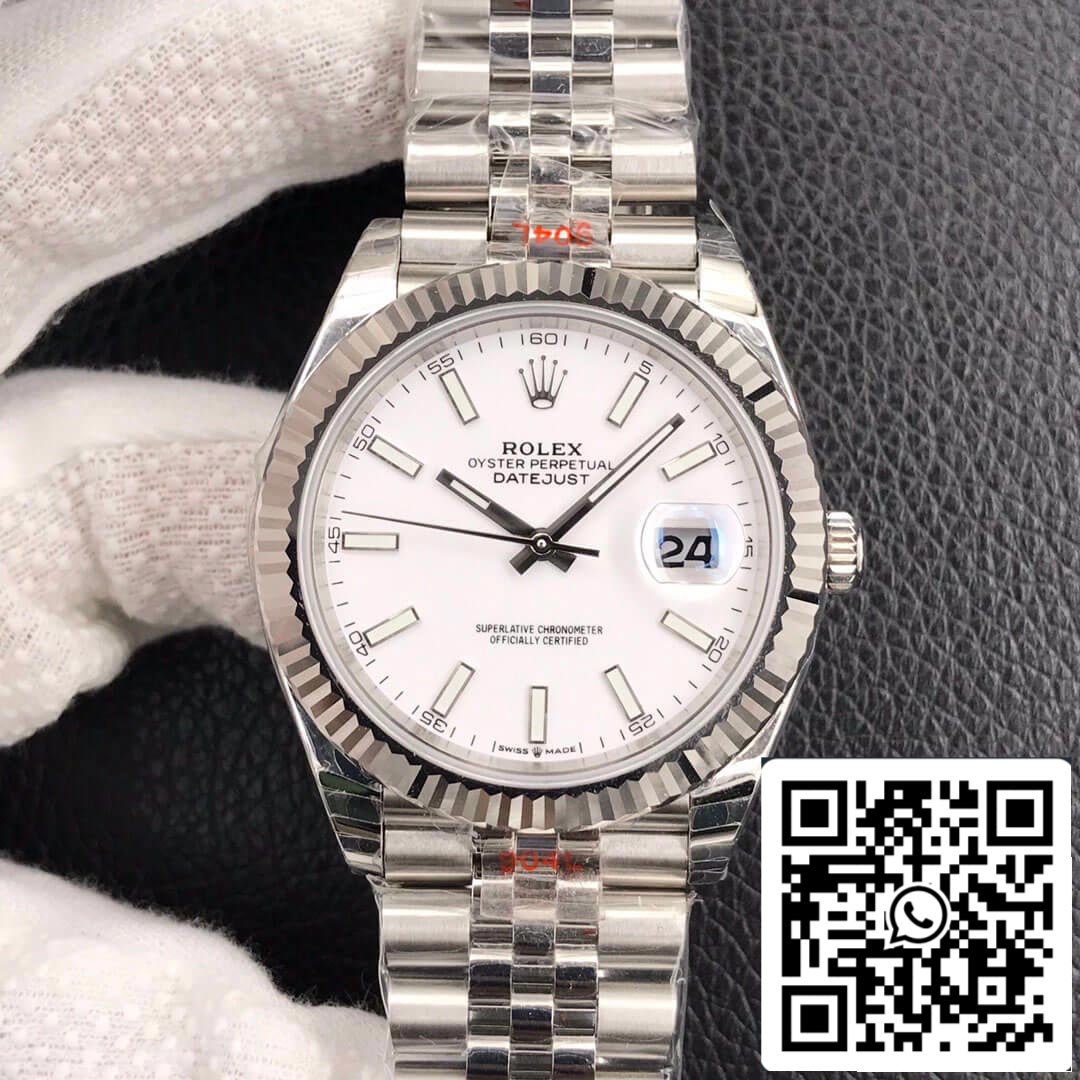 Rolex Datejust M126334-0010 1:1 Best Edition EW Factory White Dial