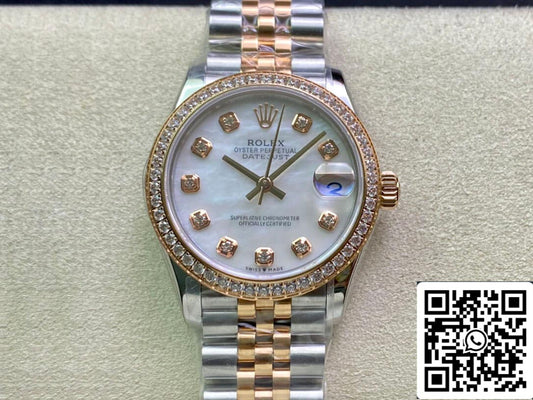 Rolex Datejust M278381RBR-0026 31MM 1:1 Mejor edición EW Factory Bisel de diamantes