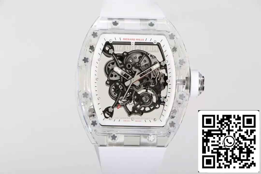 Richard Mille RM055 Miglior cinturino in gomma RM Factory edizione 1: 1