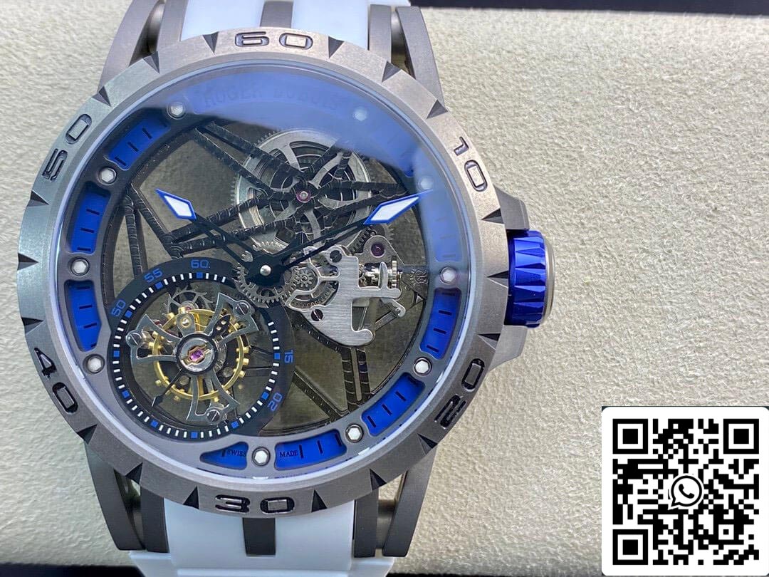 Roger Dubuis Excalibur RDDBEX0479 1: 1 Best Edition BBR Factory Tourbillon cinturino in caucciù