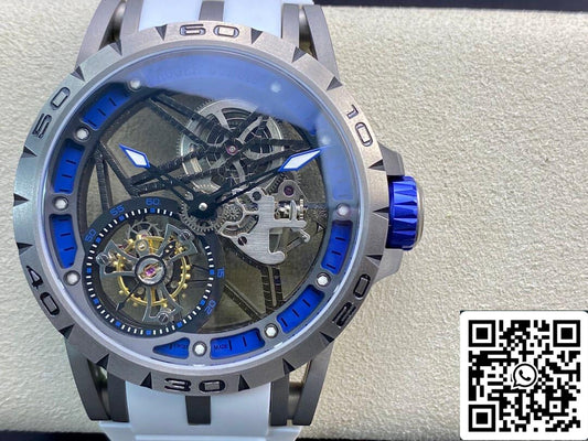 Roger Dubuis Excalibur RDDBEX0479 1:1 Mejor edición BBR Factory Tourbillon Correa de caucho