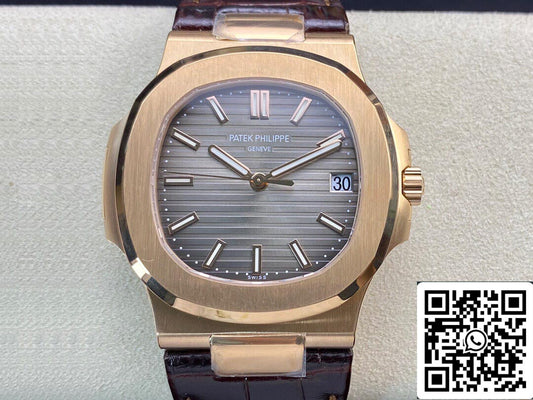 Patek Philippe Nautilus 5711R-001 1:1 Mejor Edición PPF Factory V4 Esfera Marrón Suizo ETA324