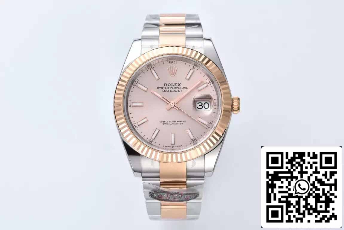 Rolex Datejust 41MM M126331-0009 1:1 Mejor Edición Clean Factory Oro Rosa