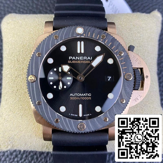 SBF Panerai Submersible PAM01070 1:1 Best Edition VS Factory quadrante nero