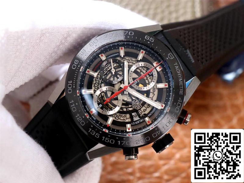 TAG Heuer Carrera CAR201V.FT6046 1:1 Best Edition XF Factory quadrante nero svizzero HEUER 01