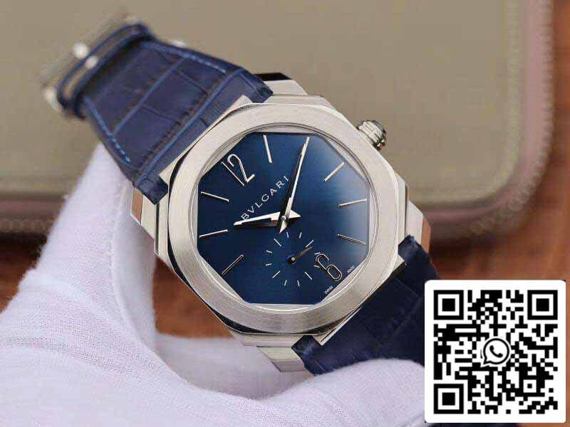 Bvlgari Octo Finissimo Extra Thin Automatic 103035 Orologio da uomo quadrante blu 1:1 Best Edition Swiss BVL193