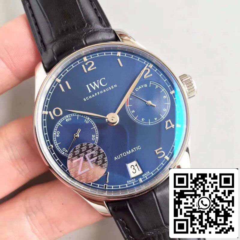 IWC Portugués IW500703 ZF Factory Relojes Mecánicos 1:1 Mejor Edición Suizo ETA52010