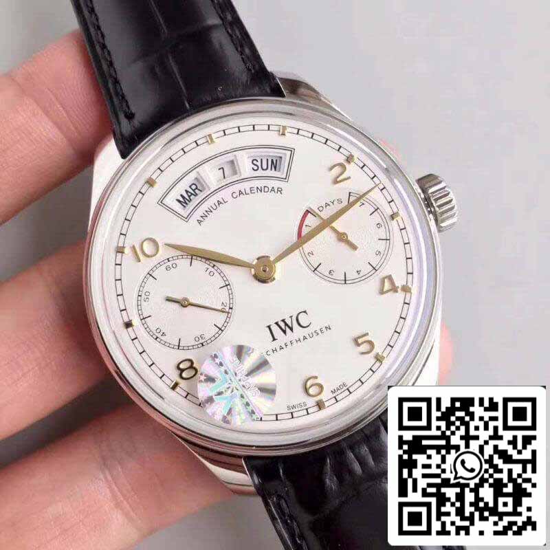 IWC Portugieser Annual Calendar IW503501 YL Factory 1:1 Best Edition Swiss ETA52850 White Dial