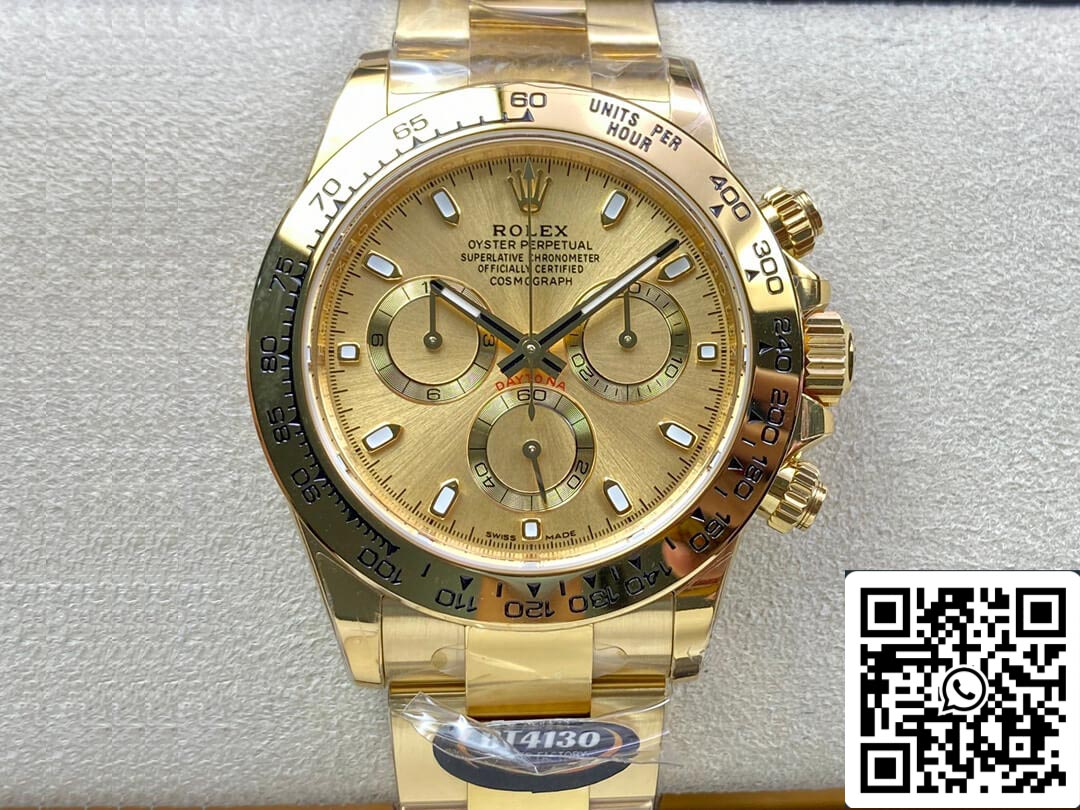 Rolex Daytona M116508-0003 1:1 Mejor edición BT Factory Gold Dial