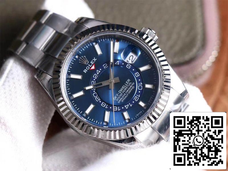 Rolex Sky Dweller M326934-0003 Mejor edición 1:1 Noob Factory esfera azul