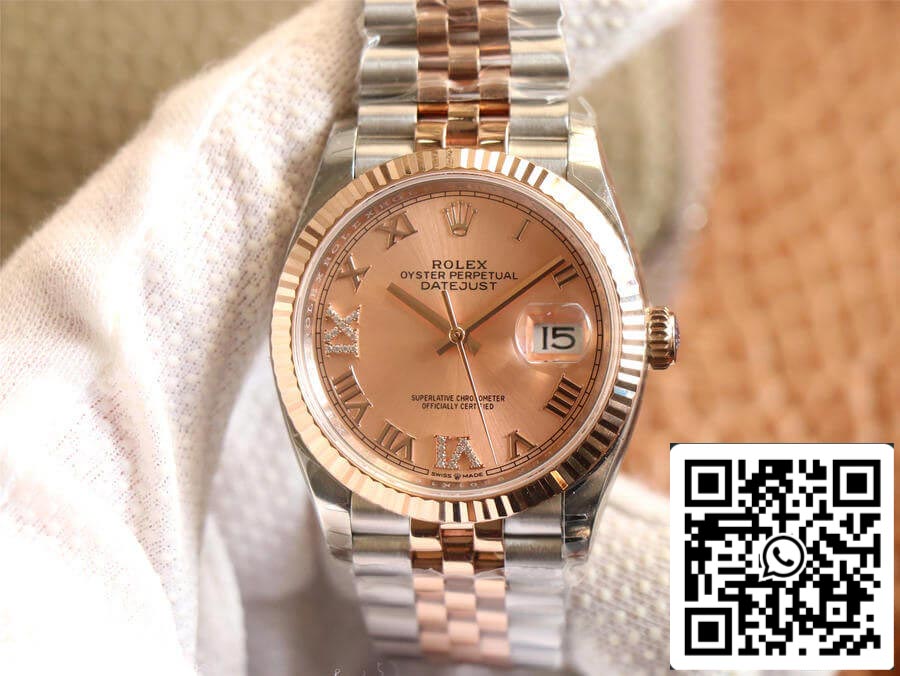 Rolex Datejust M126231-0027 1:1 Best Edition EW Factory in oro rosa