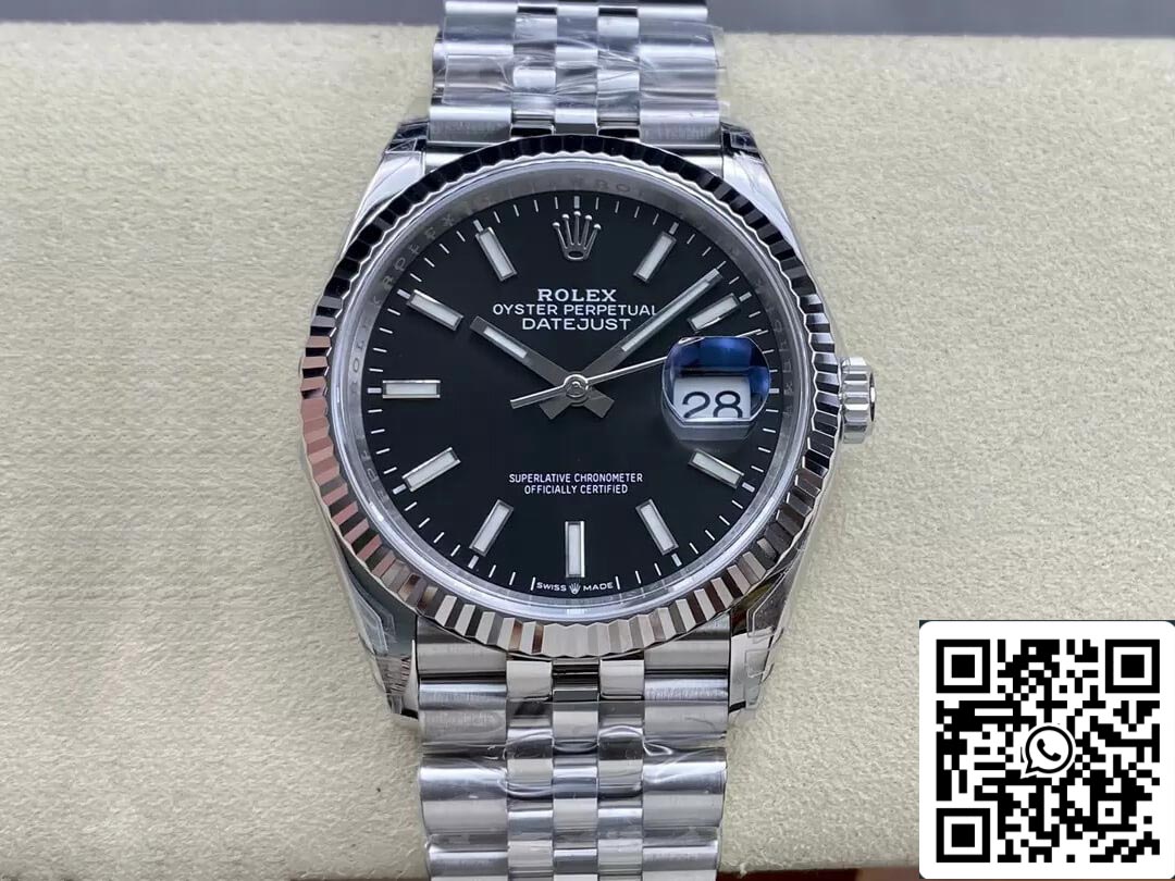 Rolex Datejust M126234-0015 36MM 1:1 Best Edition VS Factory Black Dial