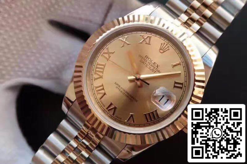 Rolex Datejust 41 126333-007 1:1 Best Edition Swiss ETA2836-2 Gold Wrapped Two Tone Stainless Steel Bracelet